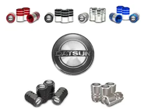 Datsun Cappelli valvola Auto Stile Metallizzato